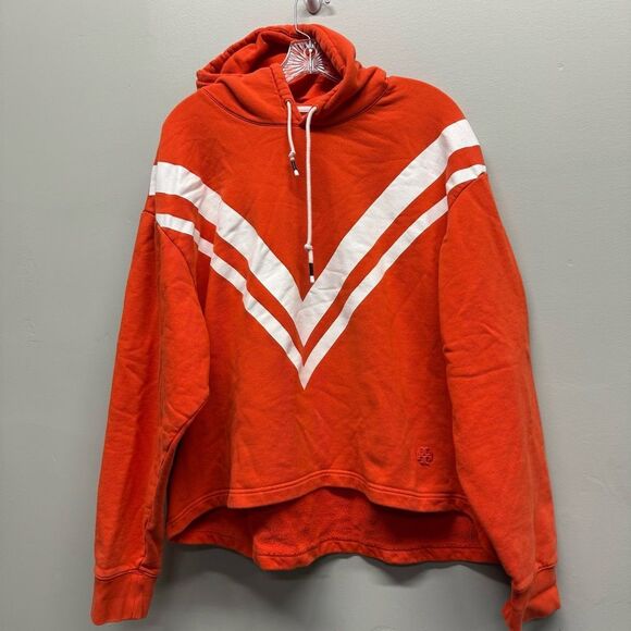 Tory Burch Sport Hoodie Orange size XL cotton - Picture 1 of 10